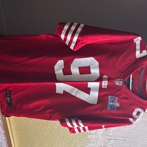 NFL Red and White Men's Jersey (not used)